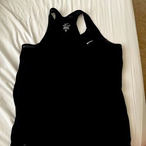 Nike black racerback tank size L